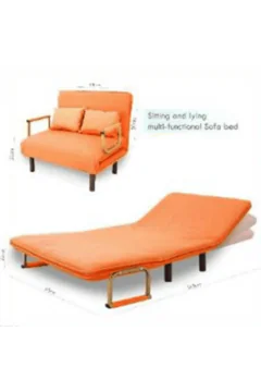 Sitting And Lying Multi-Functional Sofa Bed Orange | 550 1 o
