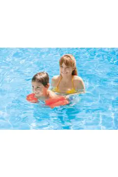 INTEX | Large Orange Inflatable Arm Band Floaties | 42159642