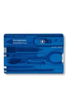 VICTORINOX | Swiss Army Knives Swiss Card Classic 10 Function Multi Utility Swiss Knife Blue | 0.7122.T2