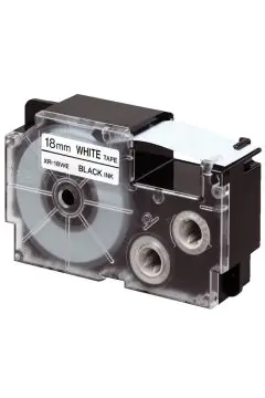 CASIO | Label Printer Tape Black and White 18mm | XR-18WE1-W-DJ1