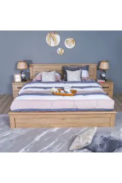 DANUBE | Raymond 180X200 King Bed - Summer Oak | 810100100183