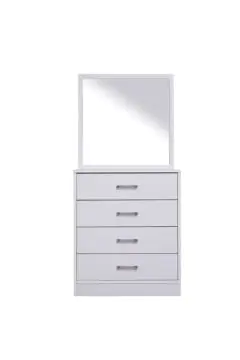 Astoria Dresser With Mirror - White | 810101800024
