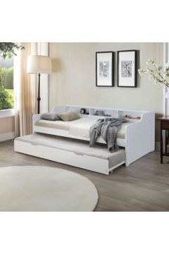 DANUBE | Nexus 90x190 cm Day Bed w/Shelf & Trundle | 810302700025