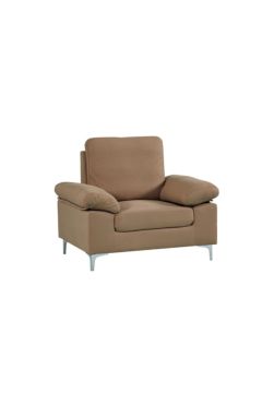DANUBE | Algo 1-Seater Fabric Sofa - Brown | 810302800463