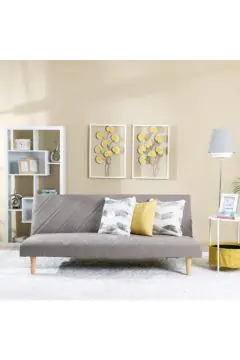 DANUBE | Eudora 3-Seater Fabric Sofa Bed | 810401102089