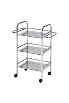 DANUBE | Maverick 3 Tier Serving Trolley - Silver Chrome | 811101000001