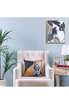 DANUBE | Gala Foil Print Cushion Brown 45X45 cm-AW-360 | 811500116063