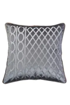 DANUBE | Fantasy Embroidered Filled Cushion 45X 45 cms -Grey | 811500118378