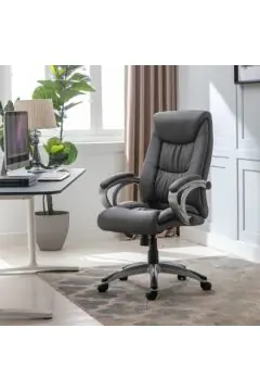 DANUBE | Trenvi Swivel High Back Office Chair - Grey | 811900300107