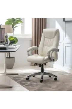 DANUBE | Trenvi Swivel High Back Office Chair - White | 811900300108