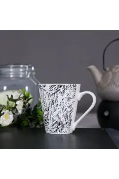 DANUBE | Graphic Print New Bone Porcelain Mug 300 Ml Q84000050 | 812000101945