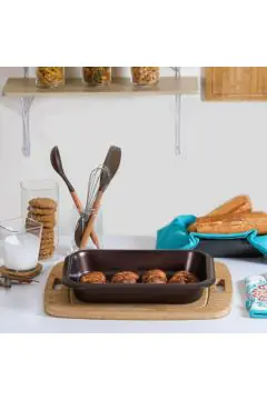 FISSMAN | Napoli Roaster Pan 39.5x29.5x6 cm - Choco Brown | 812000700649