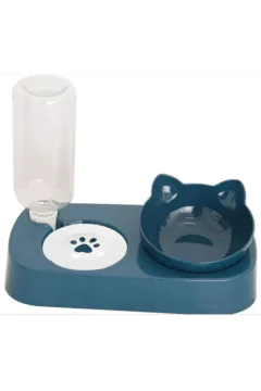 Non-Slip Oblique Mouth Cat Bowl Home Style With Drinking Jug | 81210U1