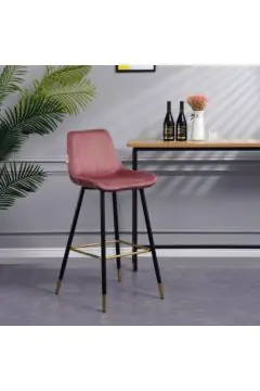DANUBE | Kween Bar Stool -Rose / Black | 812700500019