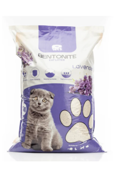 Pets Bentonite Cat Litter With Lavender Scent 20Kg | 81276