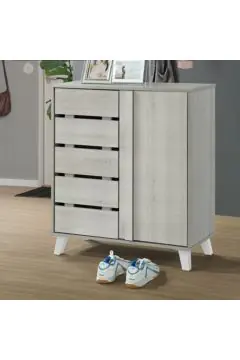 DANUBE | Edralin Shoe Rack - Timber White - 12 Pairs | 813200100058