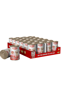 Dog Food Moochie Pate With Beef 24X400G | 82173