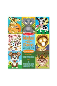 MELISSA & DOUG | Make-a-Face Crazy Animals Sticker Pad 4+ years | 46008605