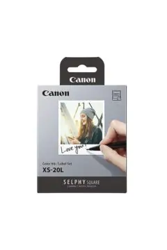 CANON | SELPHY Color Ink & Label XS-20L Set 20 Sheets | 92-SAS-SYQ7825