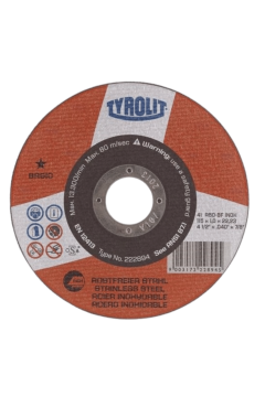 TYROLIT | Stainless Steel Cutting Disc 486473-115x1x22.23 A60R-BF INOX