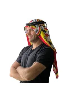 Belgium | Football fan head gear Arabic Style - Ghutra and Egal set | One size