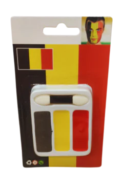 Quick Face Painting Kit with Brush (3 Packets) | Belgium | Minagination