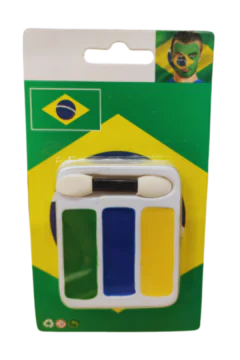 Quick Face Painting Kit with Brush (3 Packets) | Brazil | Minagination
