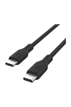 BELKIN | Usb-C To Usb-C Braided Cable 100W Pd 2M Black | CAB014bt2MBK