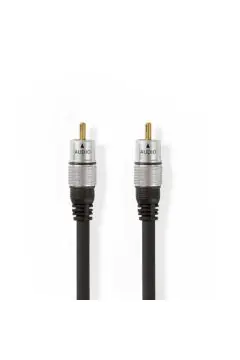 NEDIS | Digital Coax Audio Cable RCA Male to Male Gold Plated 5m | CAGC24170AT50