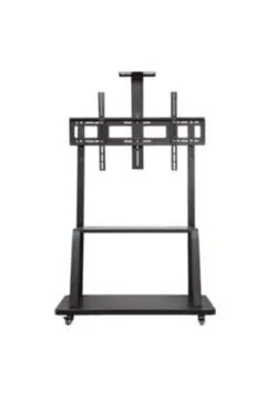 SKILL TECH | DG TECH 42"-100" 100Kg , Vesa 900X600 Tv Floor Stand with Shelf , Trolly / Tv Mobile Cart | DG 110B FS