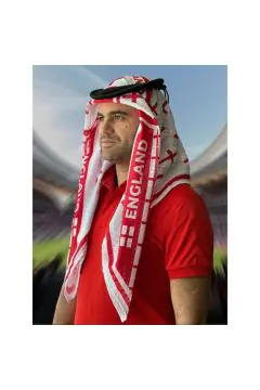 England | Football fan head gear Arabic Style - Ghutra and Egal set | One size