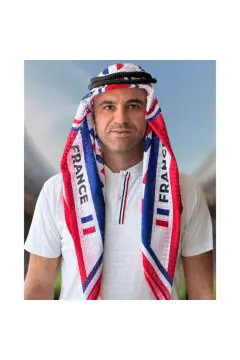 France | Football fan head gear Arabic Style - Ghutra and Egal set | One size