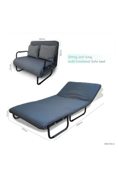 Sitting And Lying Multi-Functional Sofa Bed Grey | 550 2