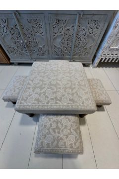 NAQSH GALLERY | Hand Made Tables Set (Beige) | 10000546