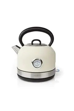 NEDIS | Electric Kettle 1.7Ltr Stainless Steel White | KAWK310EWT