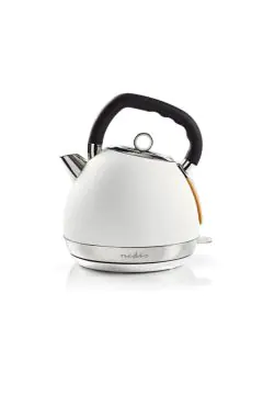 NEDIS | Electric Kettle 1.8ltr Soft-Touch Rotatable 360 degrees White | KAWK520EWT