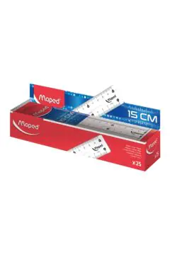MAPED | Ruler 15Cm Essentials Flat 1Pc | MD-146507