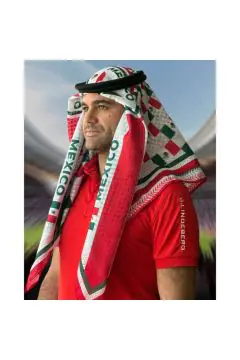 Mexico | Football fan head gear Arabic Style - Ghutra and Egal set | One size