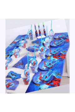 Mega Spider Man Super Hero Set Birthday Decoration 136Pcs | MGS-069