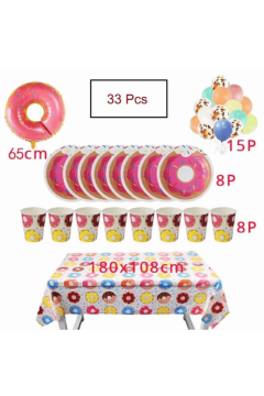 Donut Theme Party Birthday Decoration 53Pcs | MGS-077