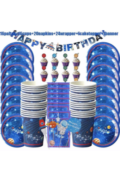 Space Theme Birthday Party Decoration 119Pcs | MGS-080