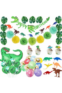 Dinosaur theme Birthday party Decoration 68Pcs | MGS-082