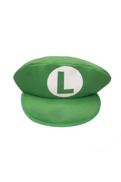 Mario Bros Baseball Cap with Mustache for Birthday Party (Green) | MGS-093