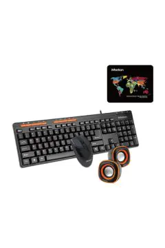 MEETION |Cost-effective 4 in 1 Combo Set (Keyboard, Mouse, Speaker & Mouse Pad)| C105