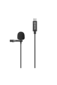 بويا | ميكروفون لافالير أحادي الاتجاه بمشبك BY-M3 لأجهزة أندرويد USB-C | MOTPIAS000032