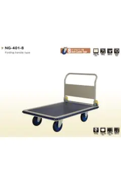 PRESTAR | Japan Platform Trolley 500 Kgs Capacity With 8'' Castor Wheel Folding Handle Type | NG-401-8