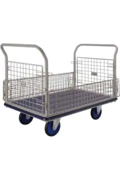 PRESTAR | Platform Trolley Mesh Side-Net Type (Fold Down Long Sides) 500kg | NG407-8