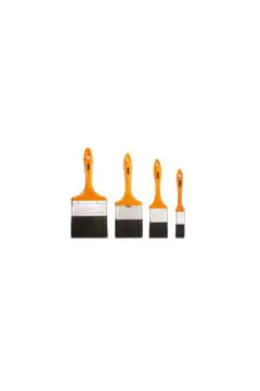 CLARKE | Paint Brush 1/2 inch Orange Color Compatible Plactic Handle Black Bristle | PB1/2C