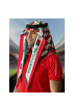 Portugal | Football fan head gear Arabic Style - Ghutra and Egal set | One size