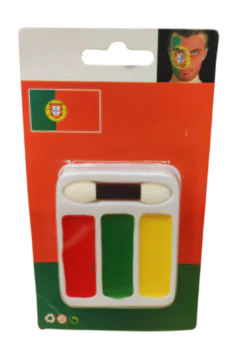 Quick Face Painting Kit with Brush (3 Packets) | Portugal | Minagination